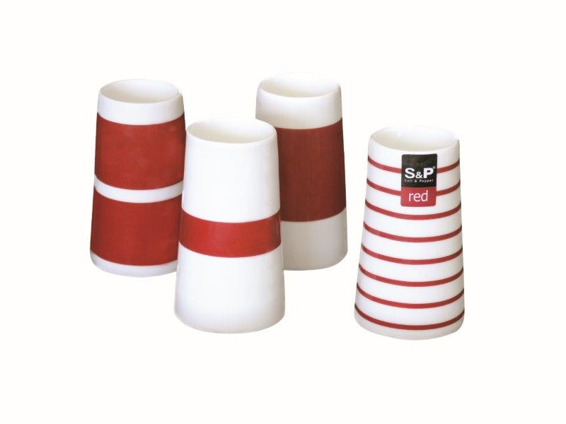 Αυγοθήκες Σετ 4τμχ Πορσελάνινες Red S&P CFWSP10222 – Salt & Pepper – CFWSP10222