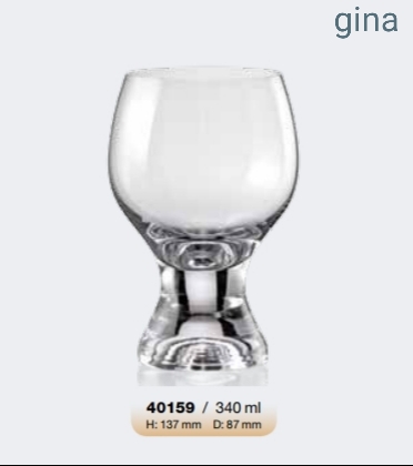 Σετ 6τμχ Ποτήρι Τσεχίας Gina 340ml – AB – 6-gina-340
