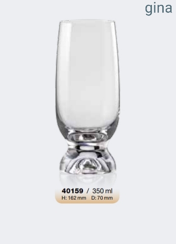 Σετ 6τμχ Ποτήρι Τσεχίας Gina 350ml – AB – 6-gina-350