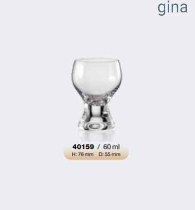 Σετ 6τμχ Ποτήρι Λικέρ Τσεχίας Gina 60ml – AB – 6-gina-60