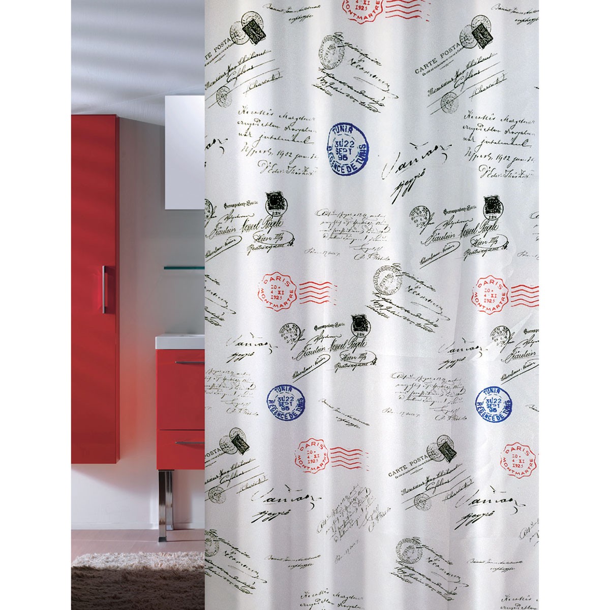 Κουρτίνα Μπάνιου Υφασμάτινη Post Joy Bath 180×200εκ. (Ύφασμα: Polyester) – Joy Bath Accessories – post