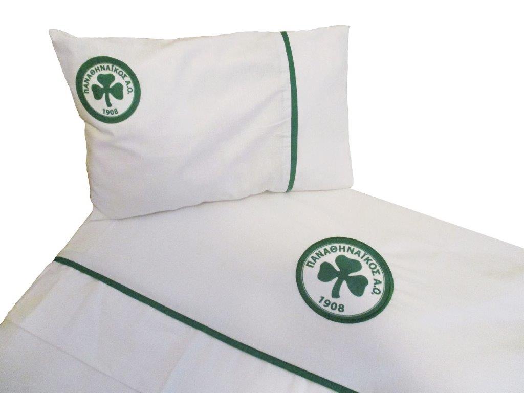 Σεντόνια Bebe Σετ 3τμχ Βαμβακερά Le Blanc Panathinaikos B.C. Official Τριφύλλι – Le Blanc – 7010602-2