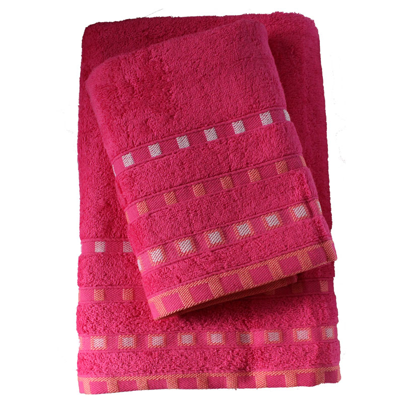 Σετ Πετσέτες 2τμχ Πεννιέ Ζακάρ Eva Fuchsia 24home – 24home.gr – 24-eva-fuchsia