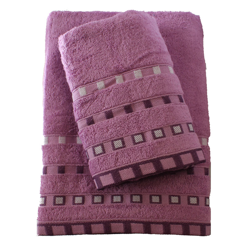 Σετ Πετσέτες 2τμχ Πεννιέ Ζακάρ Eva Lilac 24home – 24home.gr – 24-eva-lilac