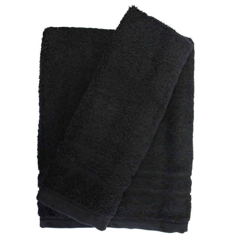 Σετ πετσέτες 2τμχ 500gr/m2 Sena Black 24home – 24home.gr – 24-sena-black-2