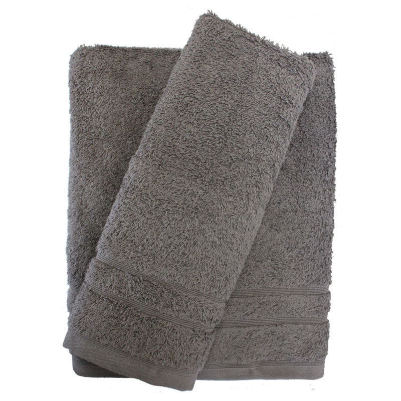 Σετ πετσέτες 2τμχ 500gr/m2 Sena Grey 24home – 24home.gr – 24-sena-grey-2