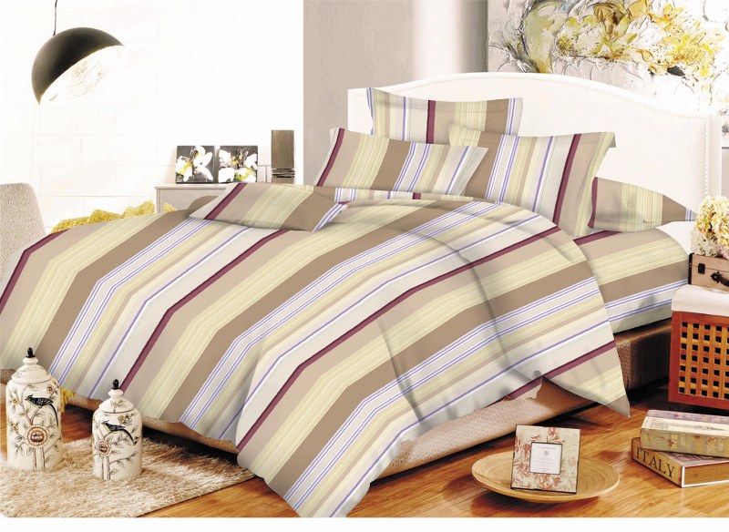 Σετ Σεντόνια Υπέρδιπλα 220×240εκ. Εμπριμέ Linea Beige 24home – 24home.gr – linea-beige-sent2