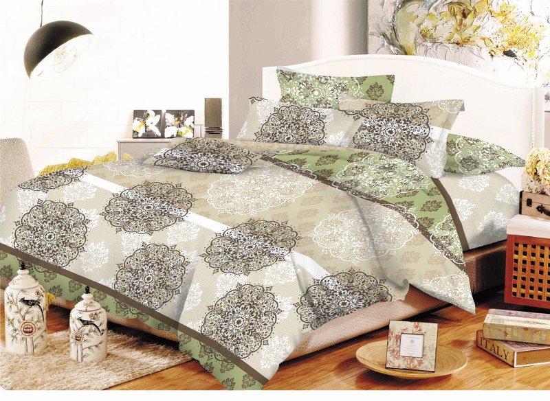 Σετ Σεντόνια Υπέρδιπλα 220×240εκ. Εμπριμέ Plan Brown 24home (Ύφασμα: 50%Cotton-50%Polyester, Χρώμα: Καφέ) – 24home.gr – plan-brown-sent2