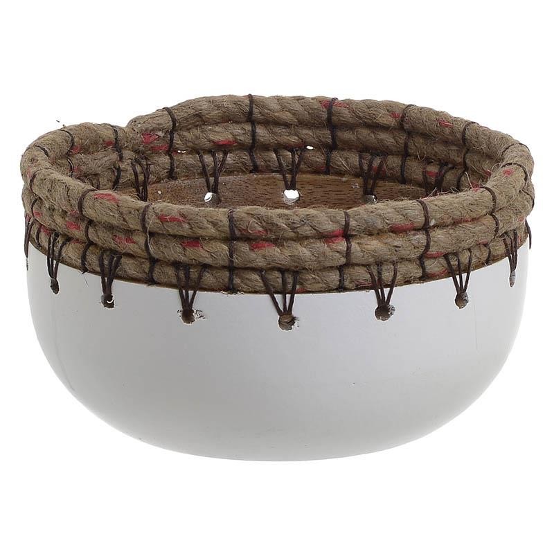 Διακοσμητικό Μπωλ Ξύλινο 17x17x9,5εκ. inart 3-70-339-0008 – inart – 3-70-339-0008