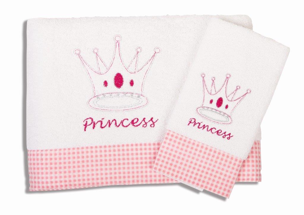 Σετ Πετσέτες 2τμχ Μπεμπέ Princess 33 Dim Collection – DimCol – 1212115801503319