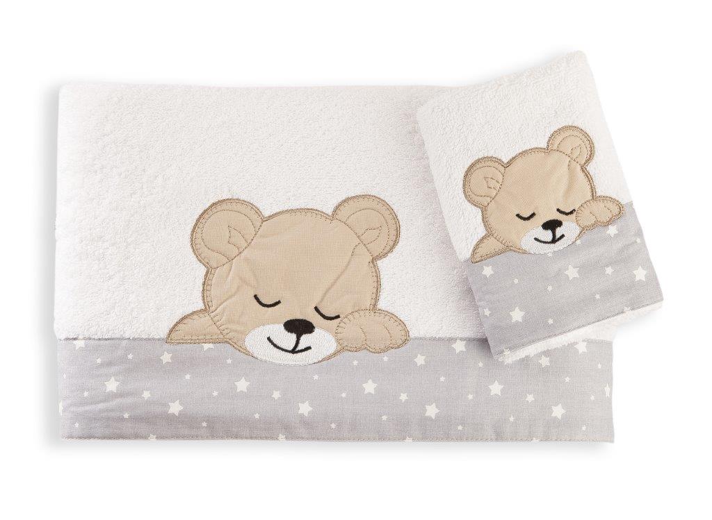 Σετ Πετσέτες 2τμχ Μπεμπέ Sleeping Bears Cub 10 Dim Collection – Dim Collection – 1212115801701018