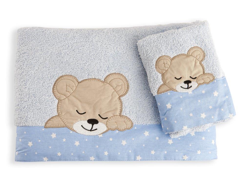 Σετ Πετσέτες 2τμχ Μπεμπέ Sleeping Bears Cub 13 Dim Collection – DimCol – 1212115801701328