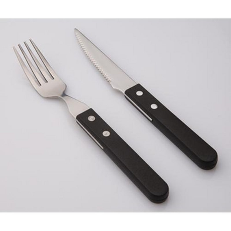Σετ 12τμχ Μαχαίρια Φαγητού 20,5×2εκ. Brazil Dinox (Υλικό: Πλαστικό, Χρώμα: Μαύρο) – Dinox – brazil-knife