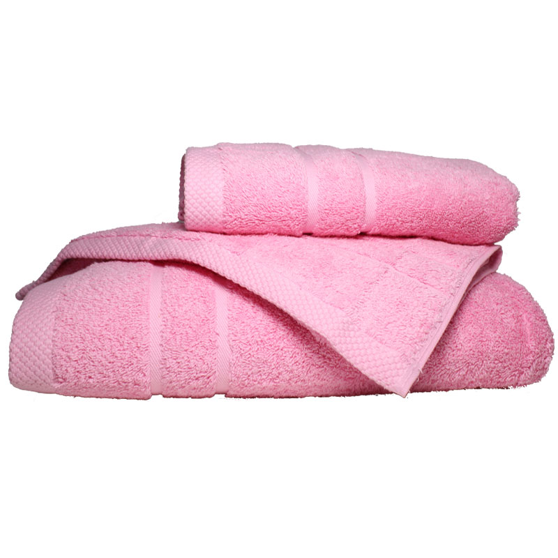 Σετ πετσέτες 3τμχ 600gr/m2 Dora Pink 24home (Ύφασμα: Βαμβάκι 100%, Χρώμα: Ροζ) – 24home.gr – 24-dora-pink-set