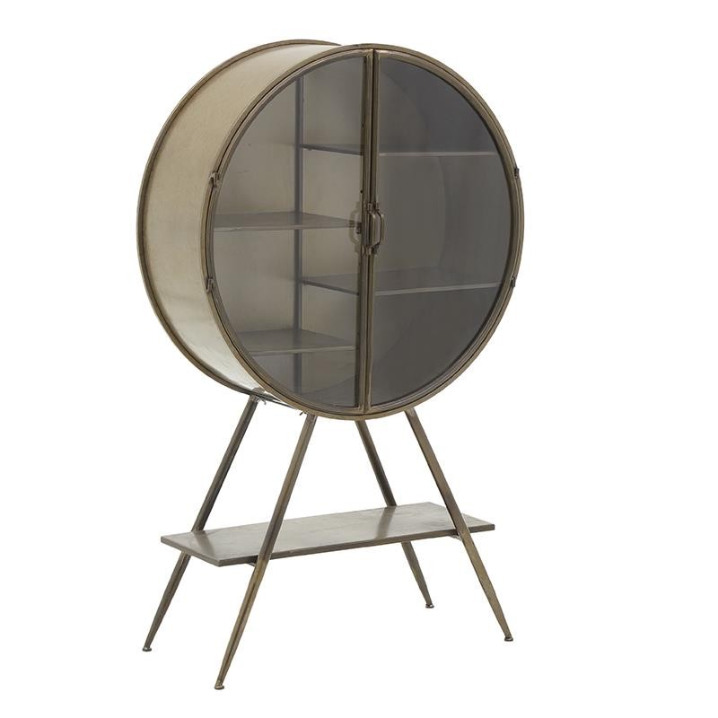Βιτρίνα Μεταλλική-Γυάλινη inart 80x30x132,5εκ. 3-50-153-0003 (Υλικό: Μεταλλικό, Χρώμα: Χρυσό ) – inart – 3-50-153-0003