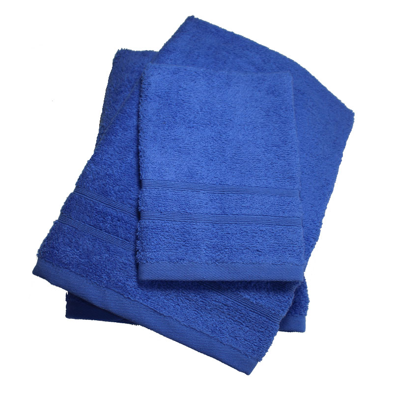 Σετ πετσέτες 3τμχ 400gr/m2 Bano Blue 24home (Ύφασμα: Βαμβάκι 100%, Χρώμα: Μπλε) – 24home.gr – bano-blue