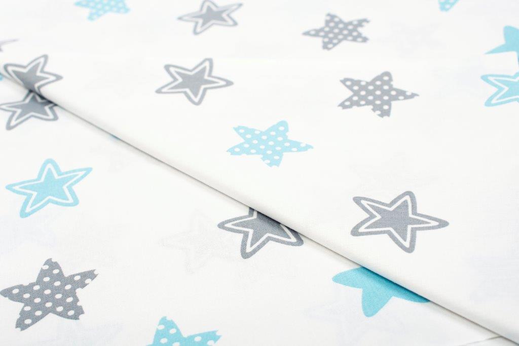 Σεντόνι Λίκνου Μεμονωμένο 80×110εκ. Star 104 Sky Blue Dimcol. (Ύφασμα: Βαμβάκι 100%, Χρώμα: Μπλε) – DimCol – 1914413707310482