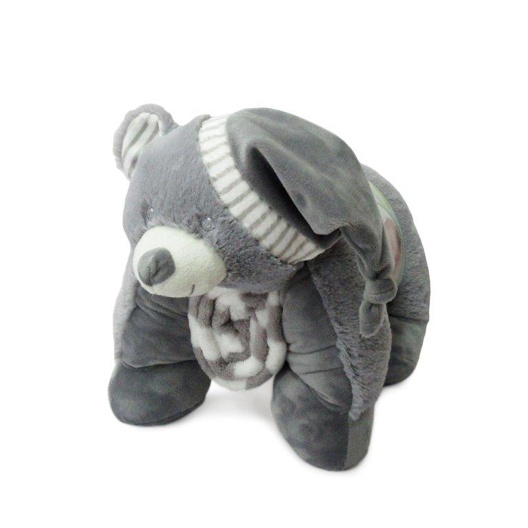 Σετ Κουβέρτα Bebe Και Ζωάκι 05 Γκρι Dimcol (Ύφασμα: Fleece, Χρώμα: Γκρι) – DimCol – 1515427902400504