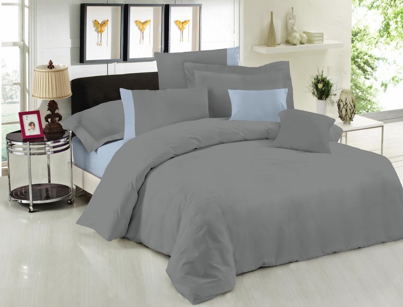 Σετ Σεντόνια Υπέρδιπλα 220×240εκ. Με Φάσα Grey-Ciel 24home (Ύφασμα: 50%Cotton-50%Polyester, Χρώμα: Γκρι) – 24home.gr – 24-fasa-grey-ciel