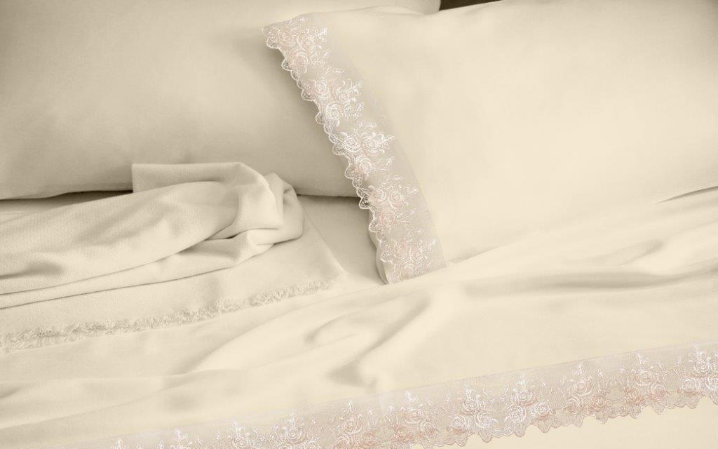 Σετ Κουβερλί Υπέρδιπλο 220×240εκ. Makis Tselios Lace Ecru – Makis Tselios – 144980123456