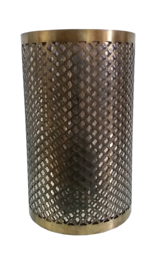 Κηροπήγιο Αλουμινίου-Γυάλινο Αντικέ PAPSHOP 20,3×30,5εκ. MH13 (Υλικό: Γυαλί, Χρώμα: Αντικέ) – PAPADIMITRIOU INTERIOR PAPSHOP – MH13