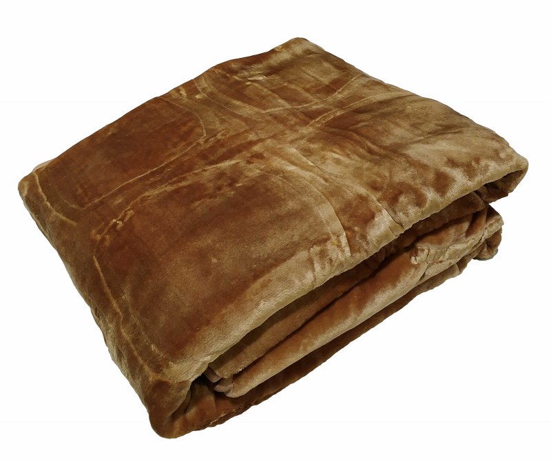 Κουβέρτα Μονή Βελουτέ 600gsm 160×220εκ. Camel – KOMVOS HOME – 7006214-8