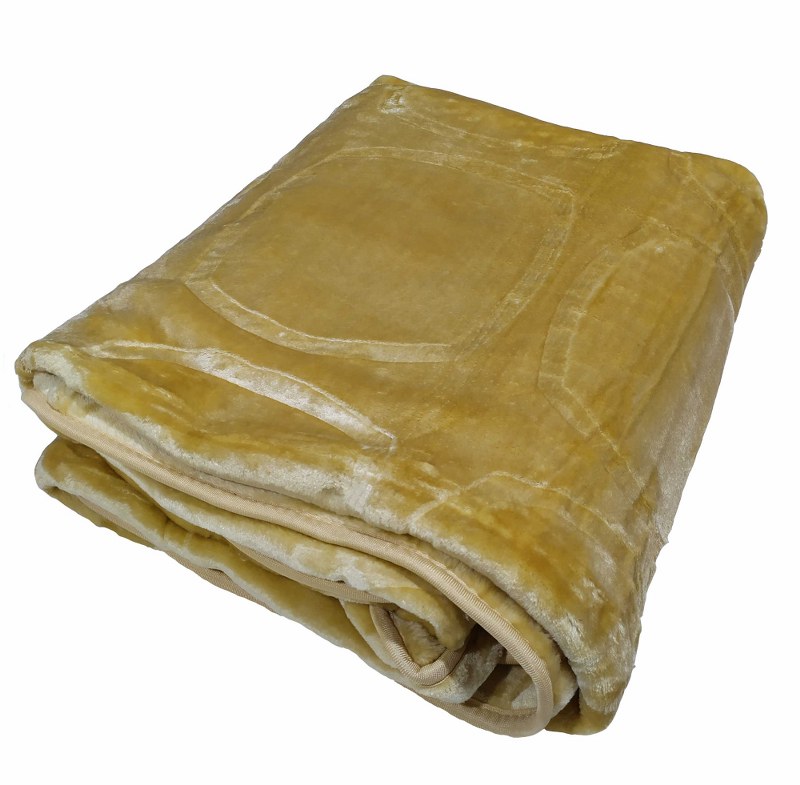 Κουβέρτα Μονή Βελουτέ 600gsm 160×220εκ. Beige – KOMVOS HOME – 7006214-7