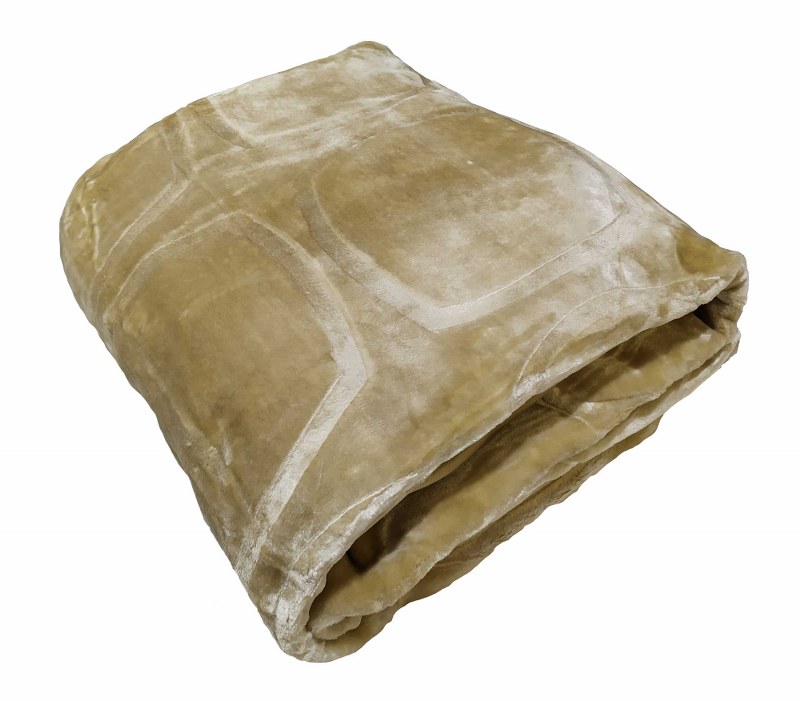 Κουβέρτα Υπέρδιπλη Βελουτέ 600gsm 220×240εκ. Cream – KOMVOS HOME – 7006207-9