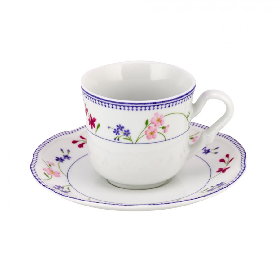 Σετ 6τμχ Φλυτζάνια Τσαγιού Πορσελάνης Lilium WM Collection 200ml N8622 (Υλικό: Πορσελάνη) – WM COLLECTION – N8622-tea