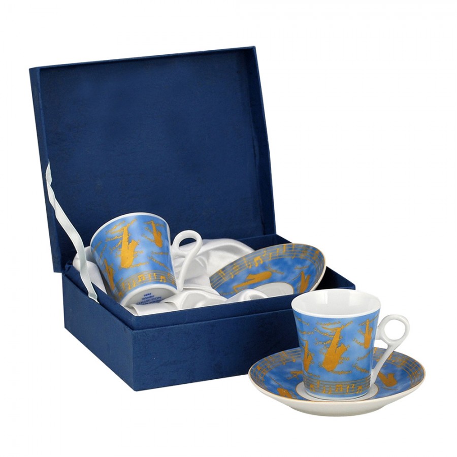 Σετ 2τμχ Φλυτζάνια Καφέ Πορσελάνης WM Collection 75ml Ν947/2Μ – WM COLLECTION – Ν947/2Μ-coffee-box-75ml