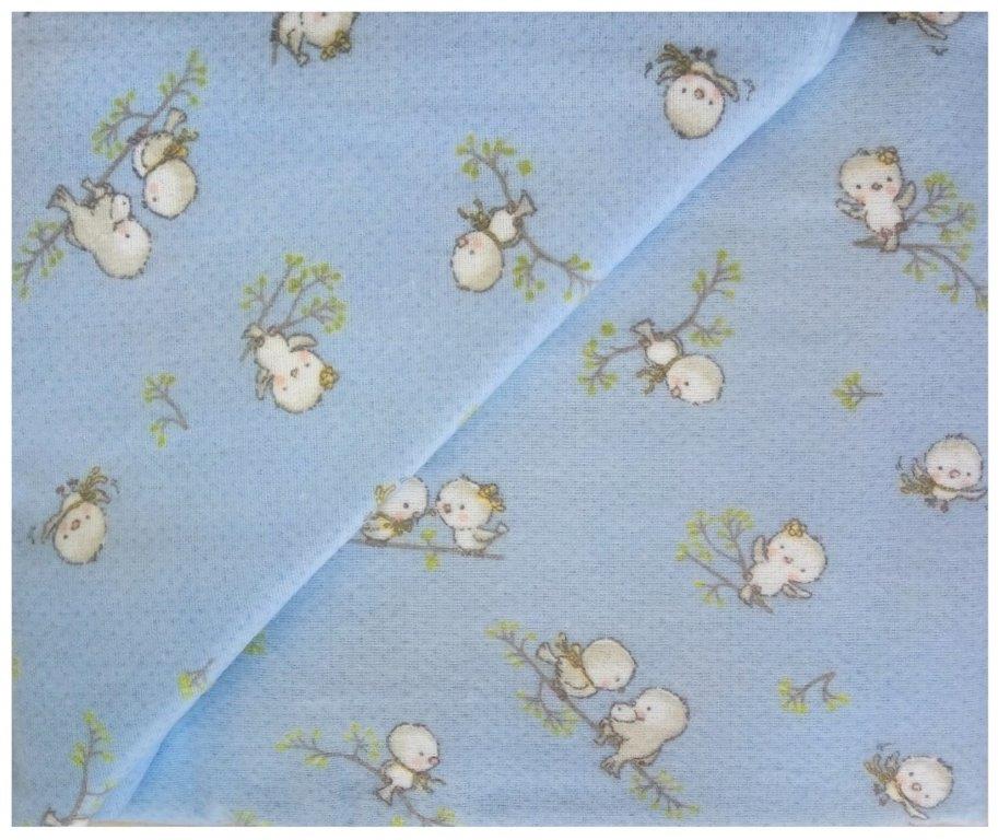 Παπλωματοθήκη Μονή Φανελένια 160×240εκ. Birds 14 Sky Blue Dimcol (Ύφασμα: Φανέλα, Χρώμα: Μπλε) – DimCol – 1925755208601482