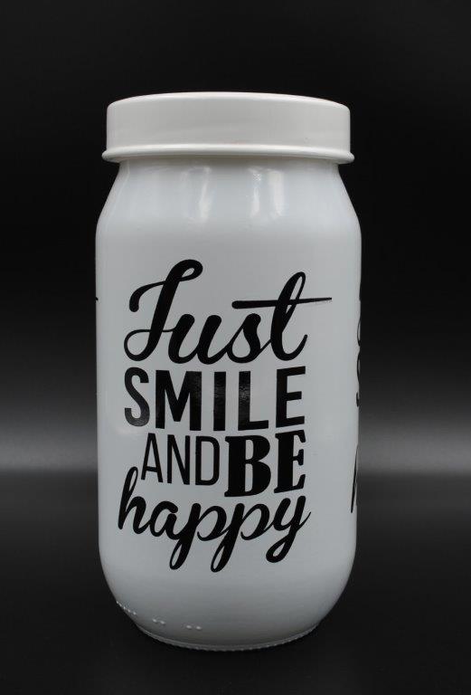 Δοχείο Κουζίνας Γυάλινο 1000ml Just Smile Veltihome 21-14637 White – VELTIHOME – 21-14637-white