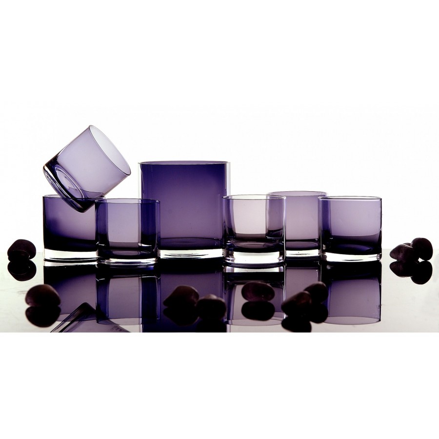 Σετ 7τμχ Ουίσκι Κρυσταλλίνη WM Collection 320ml N2853VL (Χρώμα: Μωβ, Υλικό: Κρυσταλλίνη) – WM COLLECTION – N2853VL-set