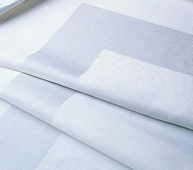 Τραπεζομάντηλο 105×105εκ. Βαμβακερό Satin Band Line White (Ύφασμα: Βαμβάκι 100%, Χρώμα: Λευκό) – OEM – 5201847010145