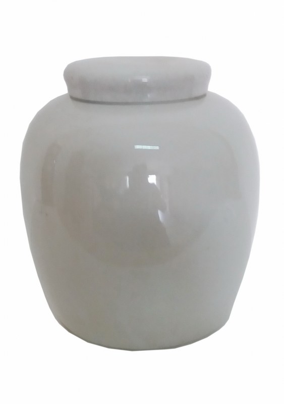 Διακοσμητικό Βάζο Με Καπάκι Κεραμικό-Πορσελάνης PAPSHOP 22×26εκ. CH18 (Υλικό: Κεραμικό, Χρώμα: Λευκό) – PAPADIMITRIOU INTERIOR PAPSHOP – CH18