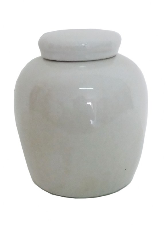 Διακοσμητικό Βάζο Με Καπάκι Κεραμικό-Πορσελάνης PAPSHOP 15×18εκ. CH21 (Υλικό: Κεραμικό, Χρώμα: Λευκό) – PAPADIMITRIOU INTERIOR PAPSHOP – CH21