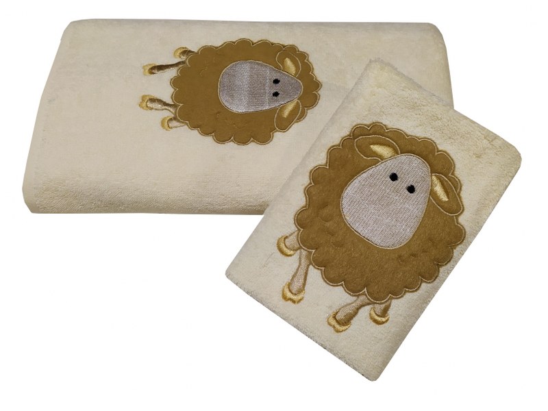 Σετ Πετσέτες 2τμχ Bebe Sheep – KOMVOS HOME – 7011258-1