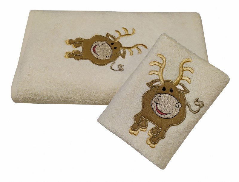 Σετ Πετσέτες 2τμχ Bebe Reindeer – KOMVOS HOME – 7011258-2