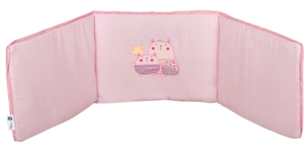 Πάντα Λίκνου Βαμβακερή 32×126εκ. The Bobos Pink (Ύφασμα: Βαμβάκι 100%, Χρώμα: Ροζ) – Ο Κόσμος του Μωρού – 5205626752110