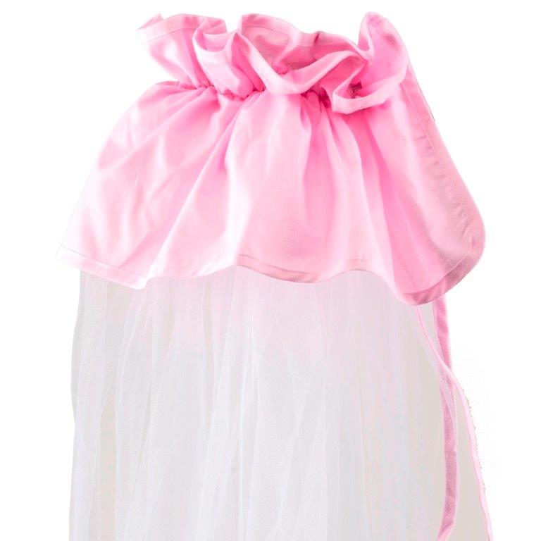 Κουνουπιέρα Κρεβατιού Nylon-Βαμβακερή 180×540εκ. Pink (Ύφασμα: Βαμβάκι 100%, Υλικό: Nylon, Χρώμα: Λευκό) – Ο Κόσμος του Μωρού – 5205626800019