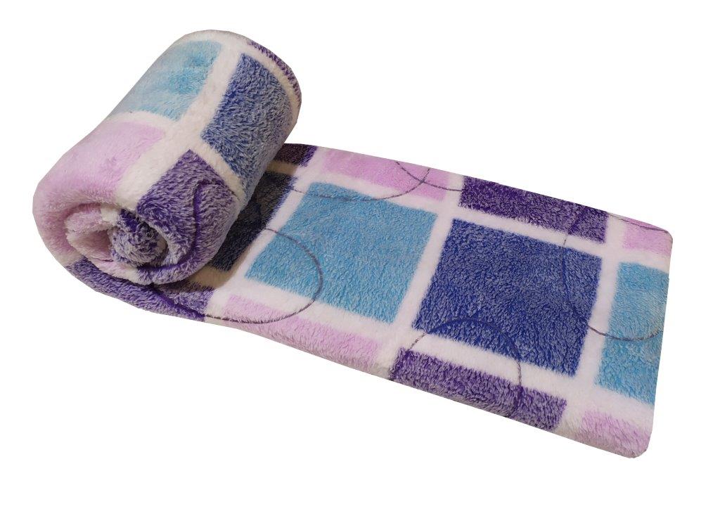 Κουβέρτα Μονή 150×210εκ. Fleece 3D Ανάγλυφη Squares (Ύφασμα: Polyester, Χρώμα: Ροζ) – KOMVOS HOME – 7011470-3