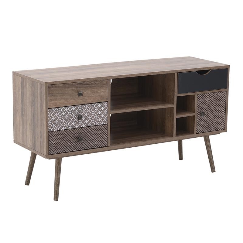 Έπιπλο Τηλεόρασης Ξύλινο CLICK 120x39x64εκ. 6-50-308-0003 (Υλικό: Ξύλο, Χρώμα: Μπεζ) – CLICK – 6-50-308-0003