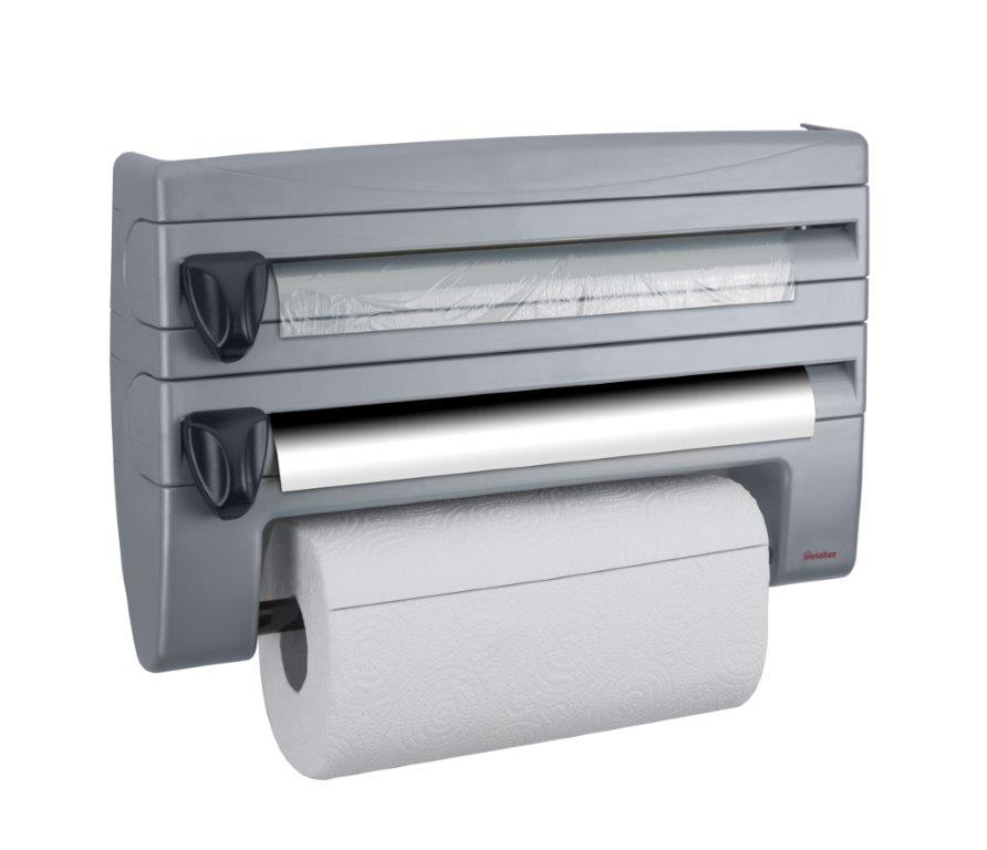 Πολυθήκη Κουζίνας ROLL&ROLL 39x10x25εκ. Metaltex – METALTEX – 254410-grey