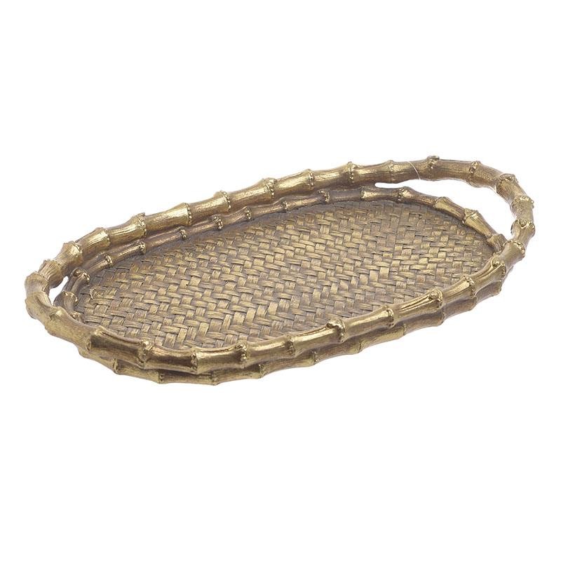 Δίσκος Σερβιρίσματος Polyresin inart 33x20x4εκ. 3-70-446-0019 (Υλικό: Polyresin, Χρώμα: Χρυσό ) – inart – 3-70-446-0019