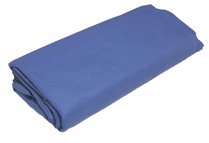 Σεντόνι Μεμονωμένο Polycotton Μονό Με Λάστιχο 120×200+20εκ. Blue (Ύφασμα: 50%Cotton-50%Polyester, Χρώμα: Μπλε) – KOMVOS HOME – 7009466-3