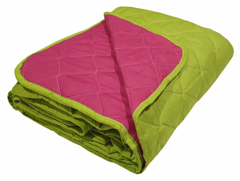 Κουβερλί 2 Όψεων Microfiber Διπλό 200×240εκ. Fuschia-Light Green (Ύφασμα: Microfiber, Χρώμα: Φούξια) – KOMVOS HOME – 7008647-14