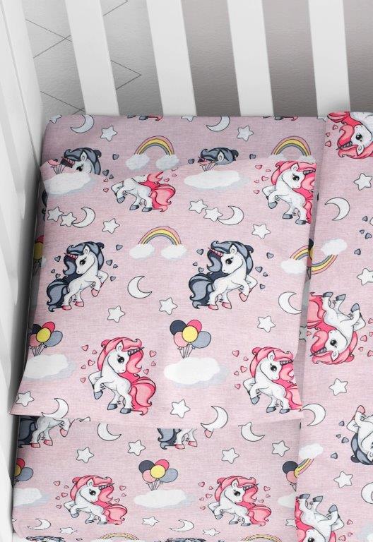 Μαξιλαροθήκη Φάκελος Βαμβακερή Bebe 35×45εκ. Unicorn 107 Lilac Dimcol (Ύφασμα: Βαμβάκι 100%, Χρώμα: Λιλά) – DimCol – 1915817706410774