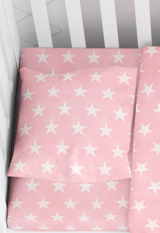 Μαξιλαροθήκη Φάκελος Βαμβακερή Bebe 35×45εκ. Star 32 Pink Dimcol (Ύφασμα: Βαμβάκι 100%, Χρώμα: Ροζ) – DimCol – 1915817707303226
