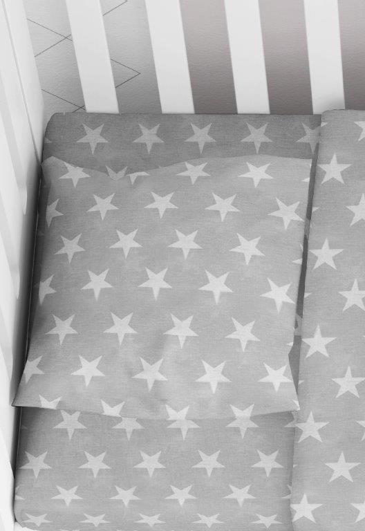 Μαξιλαροθήκη Φάκελος Βαμβακερή Bebe 35×45εκ. Star 35 Grey Dimcol (Ύφασμα: Βαμβάκι 100%, Χρώμα: Γκρι) – DimCol – 1915817707303504