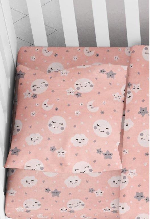 Μαξιλαροθήκη Φάκελος Βαμβακερή Bebe 35×45εκ. Smile 82 Coral Dimcol (Ύφασμα: Βαμβάκι 100%, Χρώμα: Κοραλί ) – DimCol – 1915817708008283